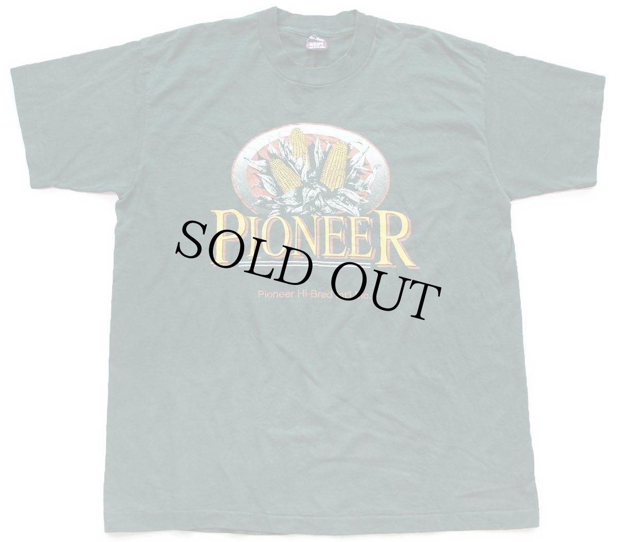 画像2: 90s USA製 PIONEER Hi-Bred コーン Tシャツ 緑 XL (2)
