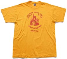 画像2: 90s USA製 WESTSIDE FAMILY YMCA OMAHA INDIAN PRINCESSES インディアン Tシャツ 濃黄 XL (2)