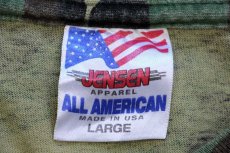 画像4: 00s USA製 goodwill OPERATION GOOD JOBS ウッドランドカモ コットンTシャツ L (4)