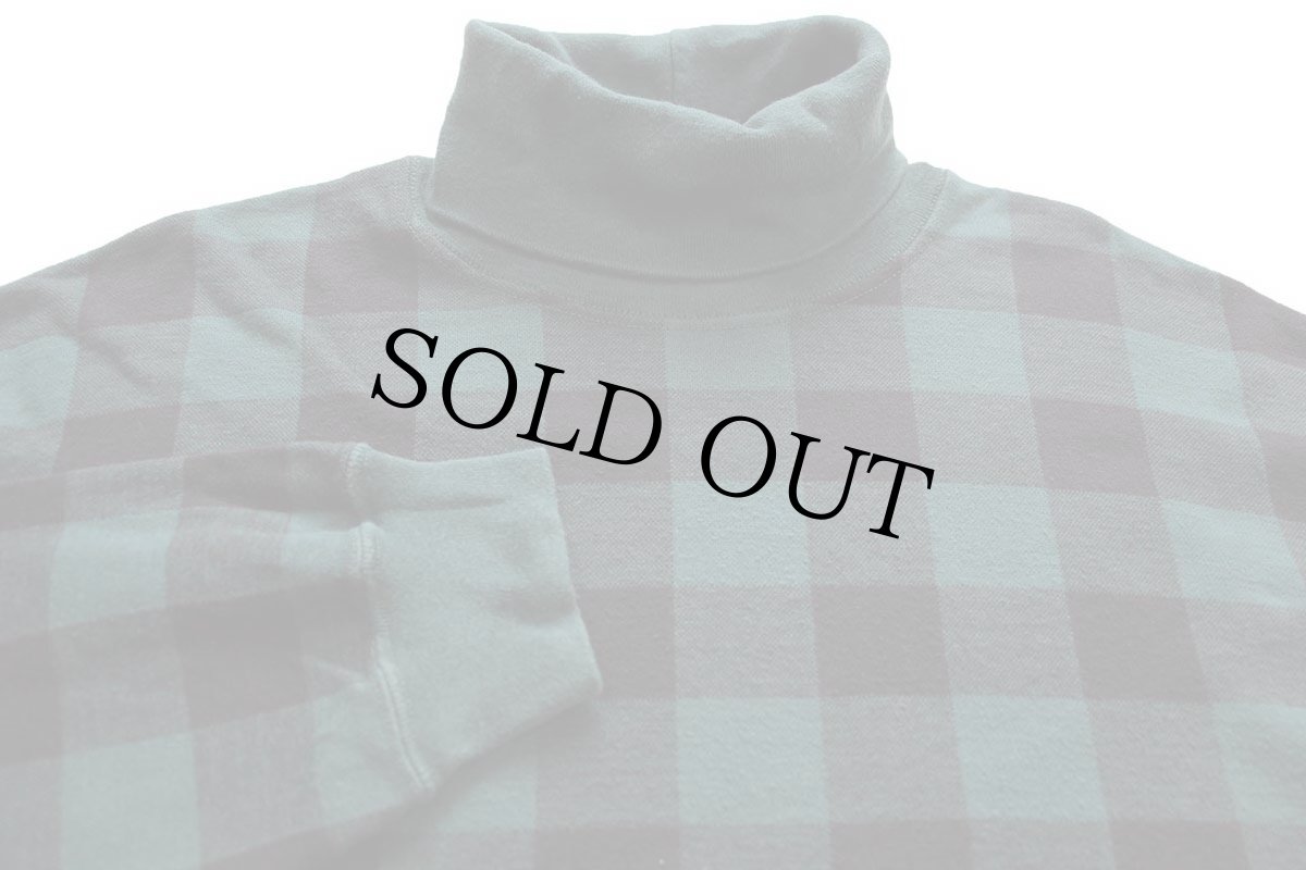 画像4: 80s USA製 POLO COUNTRY ポロ カントリー ラルフローレン バッファローチェック タートルネック コットン カットソー 緑×黒 L (4)