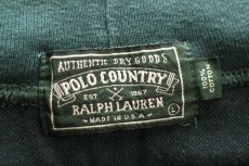 画像5: 80s USA製 POLO COUNTRY ポロ カントリー ラルフローレン バッファローチェック タートルネック コットン カットソー 緑×黒 L (5)