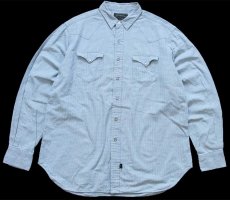 画像1: 80s POLO COUNTRY ポロ カントリー ラルフローレン 織り柄 コットン ウエスタンシャツ XL (1)
