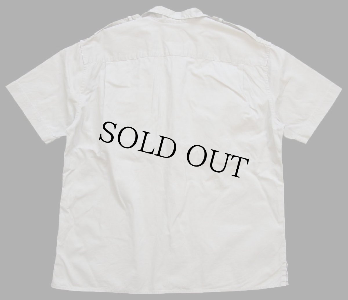 画像2: 80s POLO COUNTRY ポロ カントリー ラルフローレン 半袖 コットンツイルシャツ カーキ L (2)