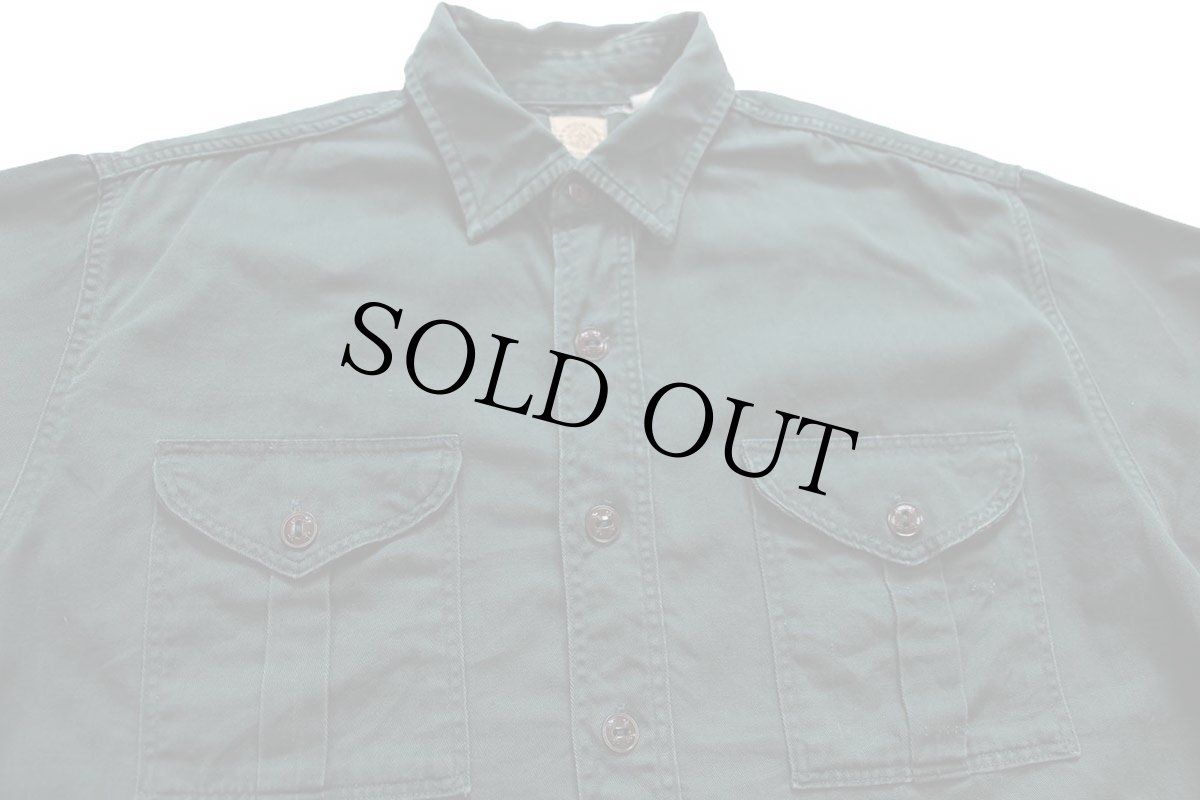 画像3: 60s BSA ボーイスカウト コットンツイルシャツ ダークグリーン (3)