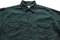 画像3: 60s BSA ボーイスカウト コットンツイルシャツ ダークグリーン (3)