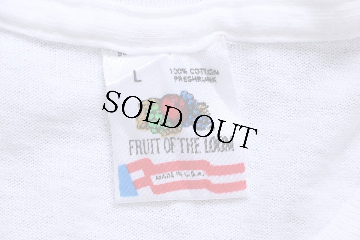 画像5: 90s USA製 WASHINGTON 森林 アート 両面プリント コットンTシャツ 白 L (5)