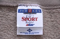 画像4: 90s USA製 JERZEES 無地 スウェット グレーベージュ 2X★特大 ブランク (4)