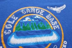 画像4: 80s BSA ボーイスカウト COLE CANOE BASE STAFF Tシャツ 青 (4)