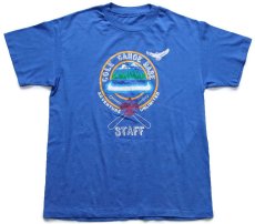 画像2: 80s BSA ボーイスカウト COLE CANOE BASE STAFF Tシャツ 青 (2)