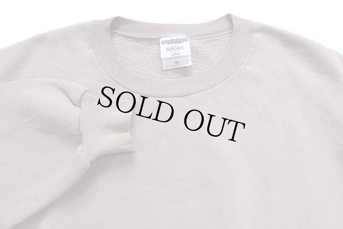 画像3: 90s USA製 JERZEES 無地 スウェット グレーベージュ 2X★特大 ブランク (3)