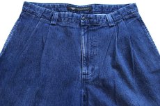 画像4: 00s DOCKERSドッカーズ ツータック デニム トラウザーズ w36★Levi'sリーバイス (4)