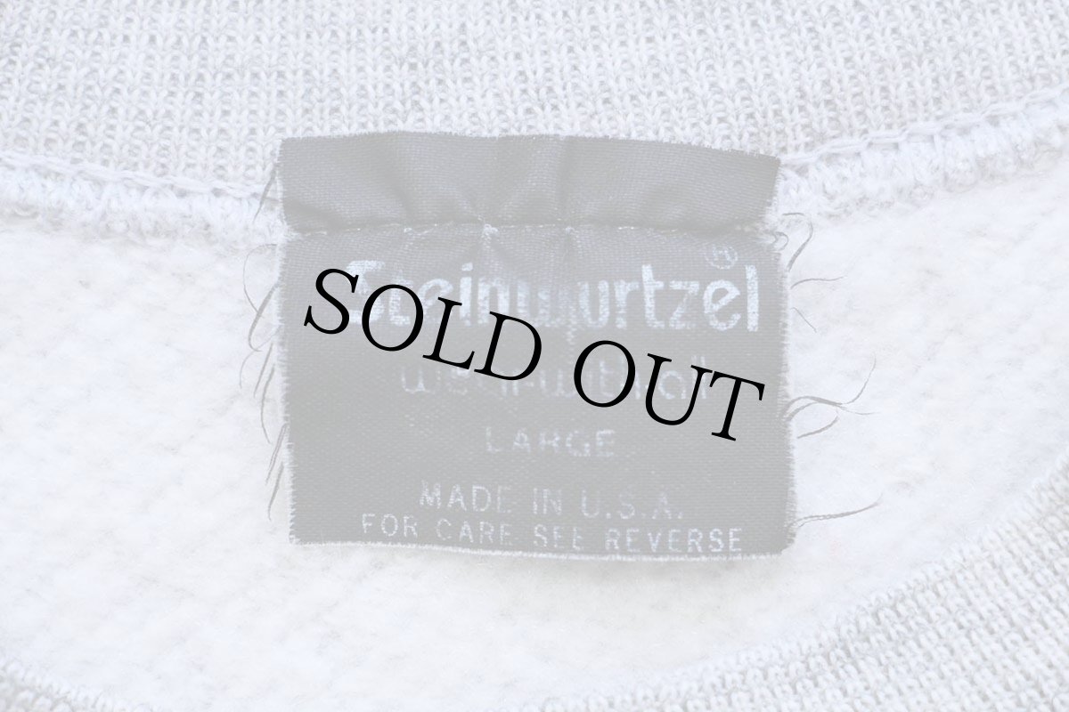 画像4: 70s USA製 Steinwurtzel 無地 スウェット 杢グレー L★ブランク (4)