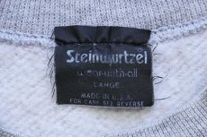 画像4: 70s USA製 Steinwurtzel 無地 スウェット 杢グレー L★ブランク (4)
