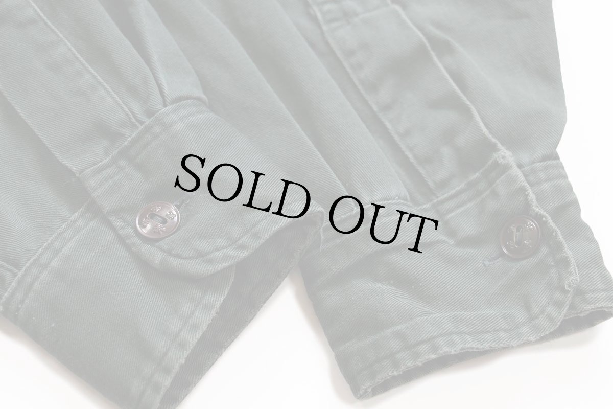 画像6: 60s BSA ボーイスカウト コットンツイルシャツ ダークグリーン (6)