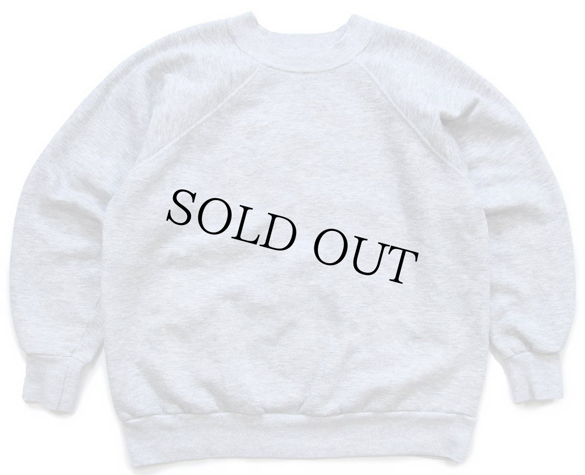 画像1: 70s USA製 Steinwurtzel 無地 スウェット 杢グレー L★ブランク (1)