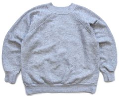 80s USA製 JERZEES 無地 スウェット 白 L☆ブランク RUSSELL