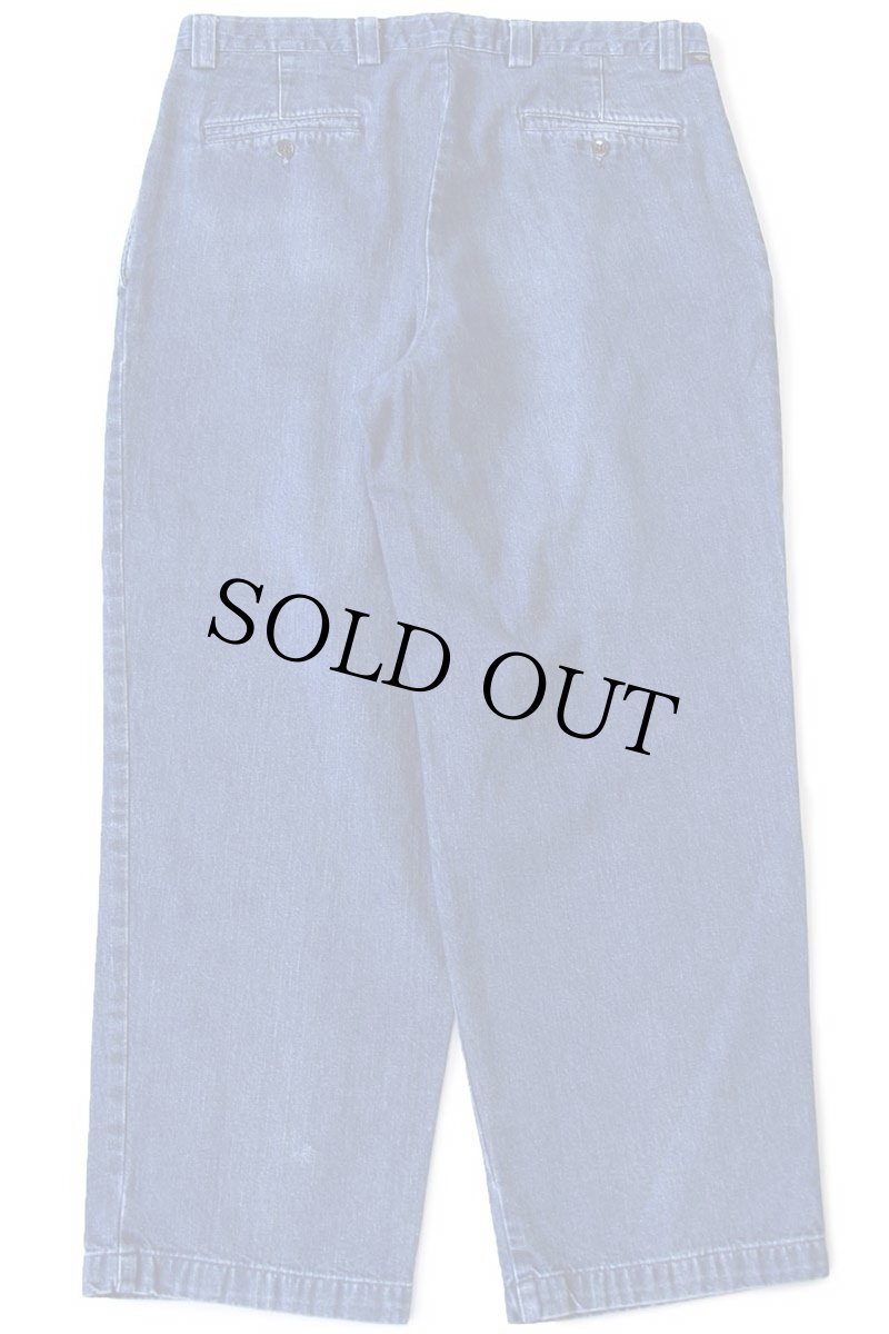 画像3: 00s DOCKERSドッカーズ ツータック デニム トラウザーズ w36★Levi'sリーバイス (3)