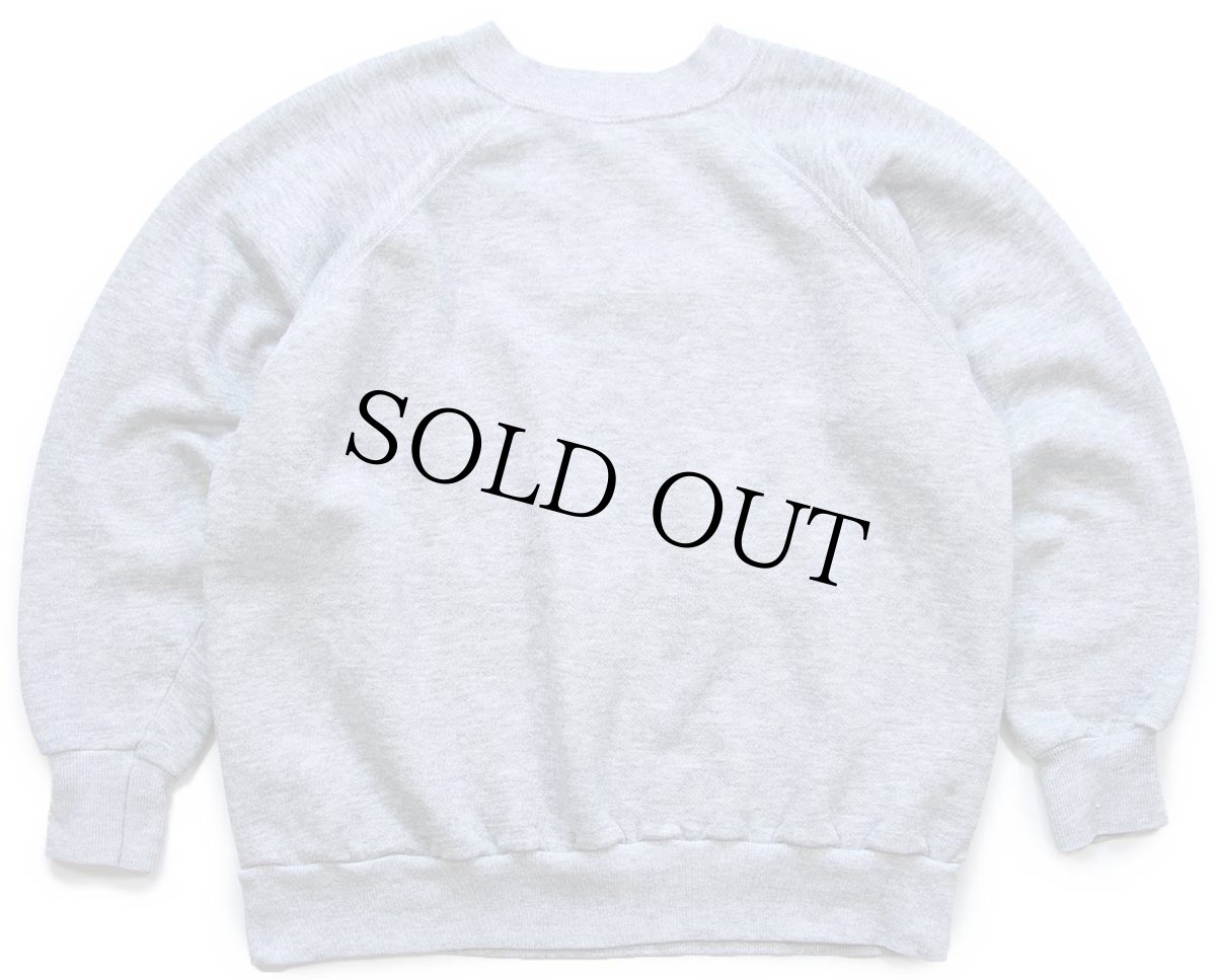 画像2: 70s USA製 Steinwurtzel 無地 スウェット 杢グレー L★ブランク (2)