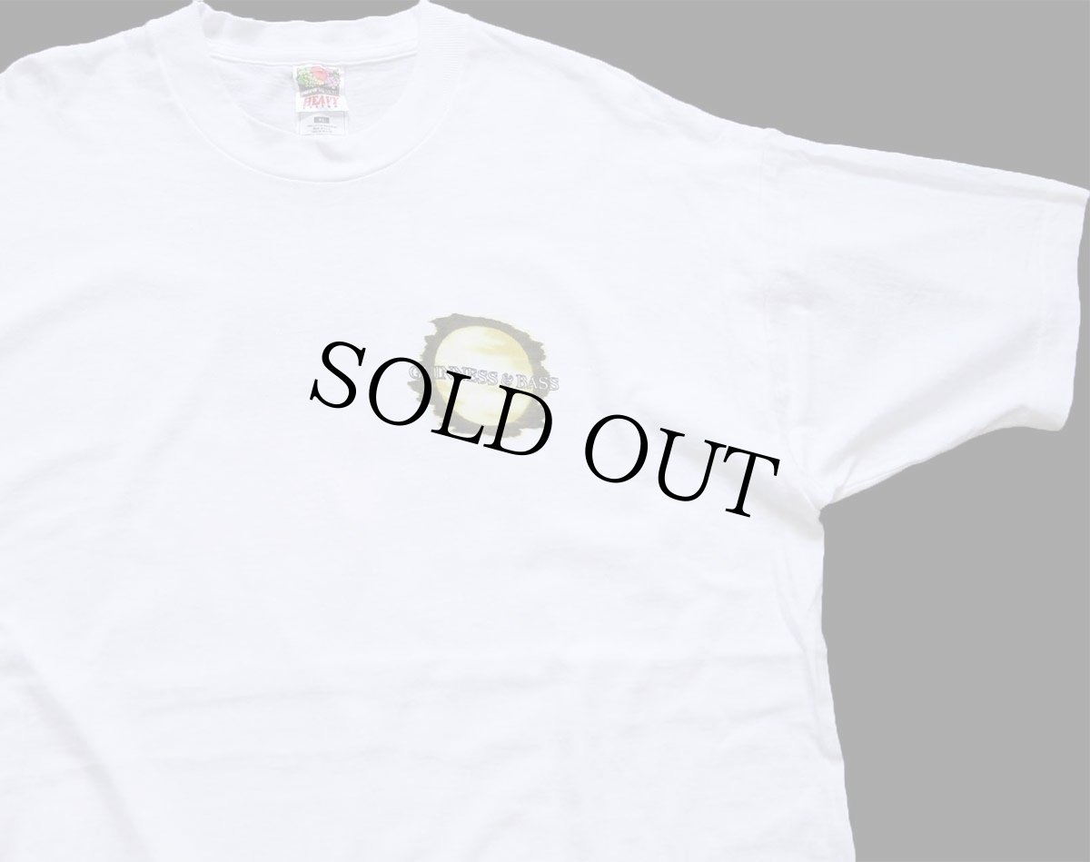 画像1: 90s USA製 GUINNESS & BASS New York's Original 両面プリント コットンTシャツ 白 XL (1)