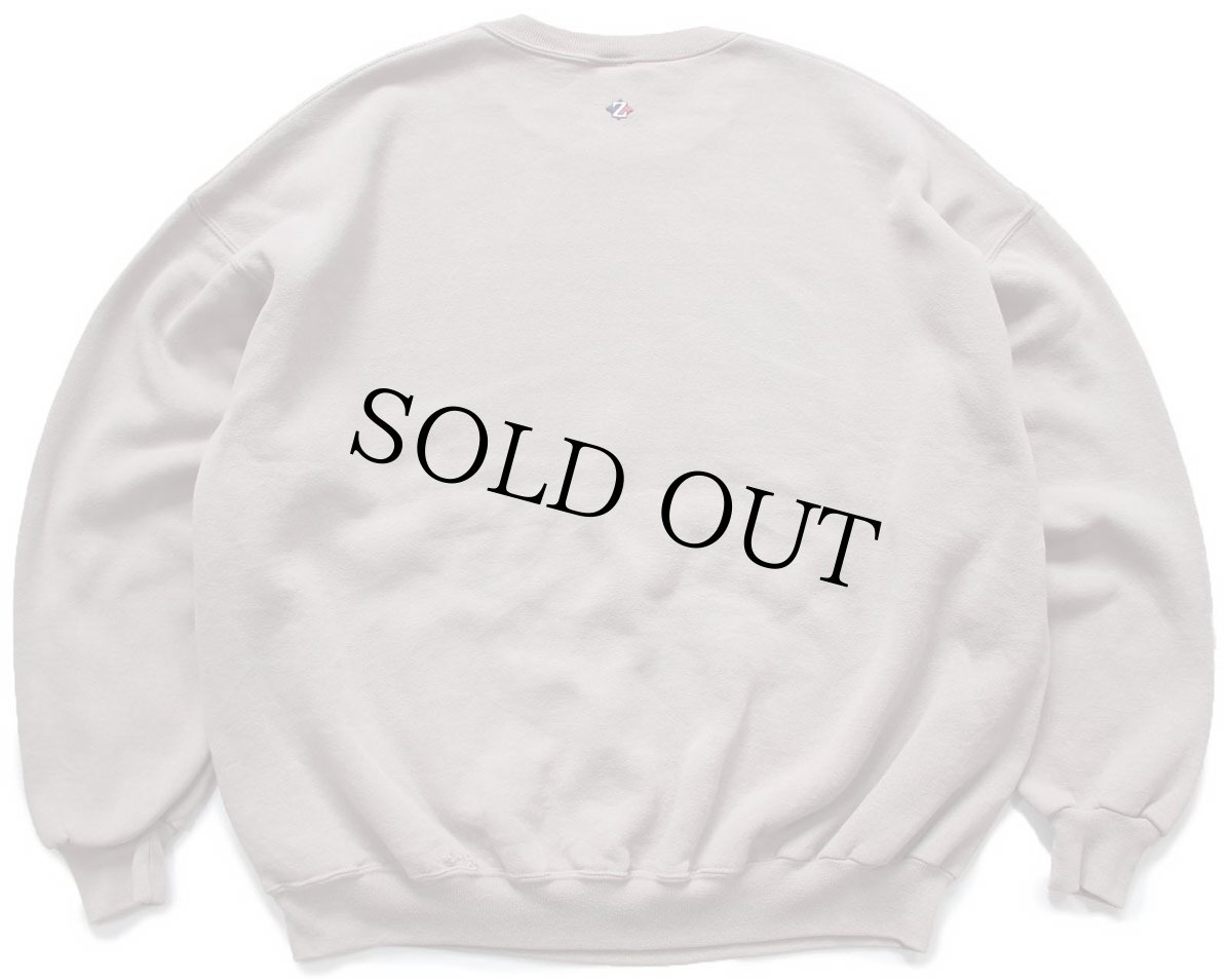 画像2: 90s USA製 JERZEES 無地 スウェット グレーベージュ 2X★特大 ブランク (2)