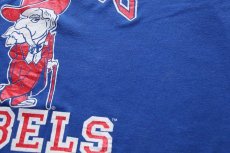 画像5: 90s Miss Dira OLE MISS REBELS Tシャツ 青 超特大★ワンピース (5)