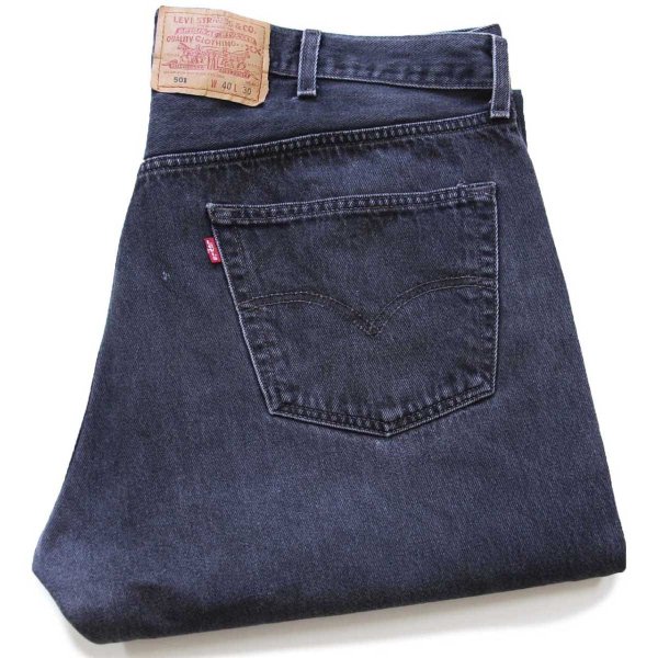 00s メキシコ製 Levi'sリーバイス 501 ブラック デニムパンツ W40 L30