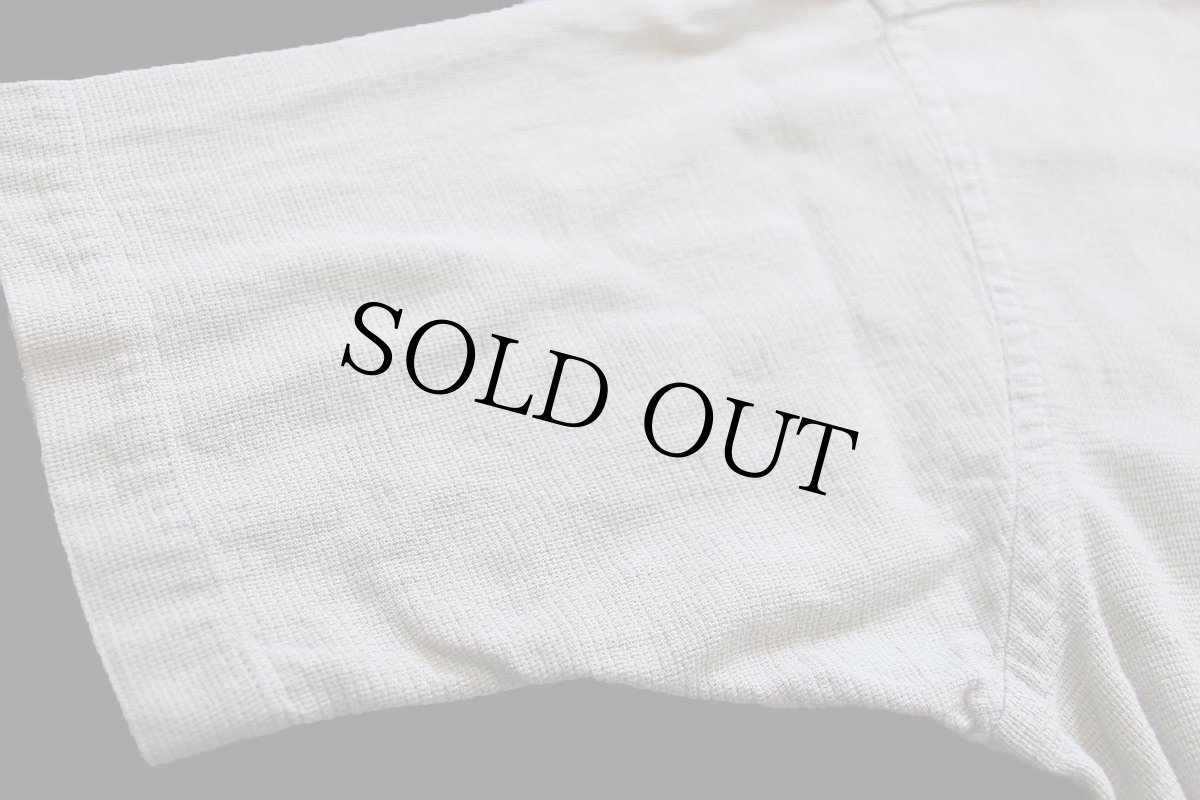 画像6: 90s USA製 L.L.Bean COOL WEAVE 半袖 コットンシャツ グリーンベージュ L-T (6)