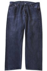 画像2: 00s メキシコ製 Levi'sリーバイス 501 ブラック デニムパンツ w40 L30 (2)