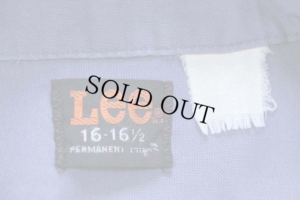 画像4: 70s Leeリー 半袖 ワークシャツ ブルーグレー 16 (4)