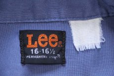 画像4: 70s Leeリー 半袖 ワークシャツ ブルーグレー 16 (4)