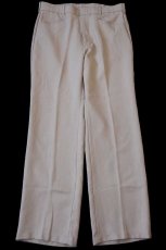 画像2: 80s Levi'sリーバイス Action Slacks STA-PRESTスタプレ フレア スラックス ポリエステルパンツ カーキ w33 (2)