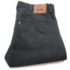 画像1: Levi'sリーバイス 501 後染め ブラック デニムパンツ w38 L34★SDP3049 (1)