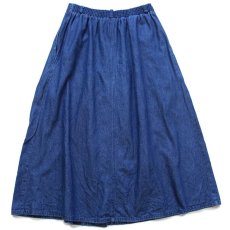 画像2: 90s USA製 NAPA VALLEY Blues ロング デニムスカート 12 (2)