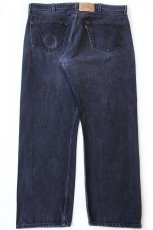 画像3: 00s メキシコ製 Levi'sリーバイス 501 ブラック デニムパンツ w40 L30 (3)