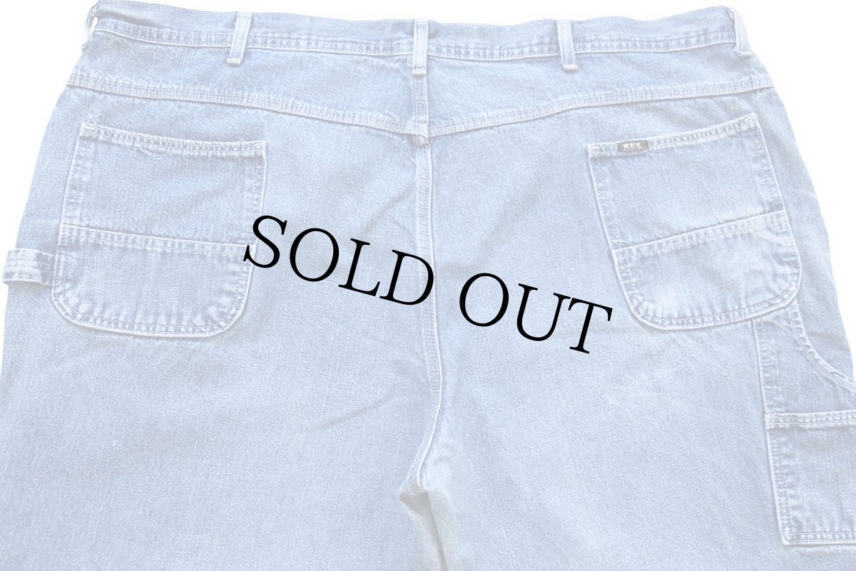 画像5: 00s メキシコ製 KEY デニム ペインターパンツ W50 L30★超特大 (5)