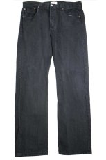 画像2: Levi'sリーバイス 501 後染め ブラック デニムパンツ w38 L34★SDP3049 (2)