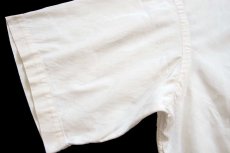 画像6: 90s ポロ ラルフローレン BLAKE ワンポイント ポケット付き ボタンダウン 半袖 コットンシャツ アイボリー★特大 (6)