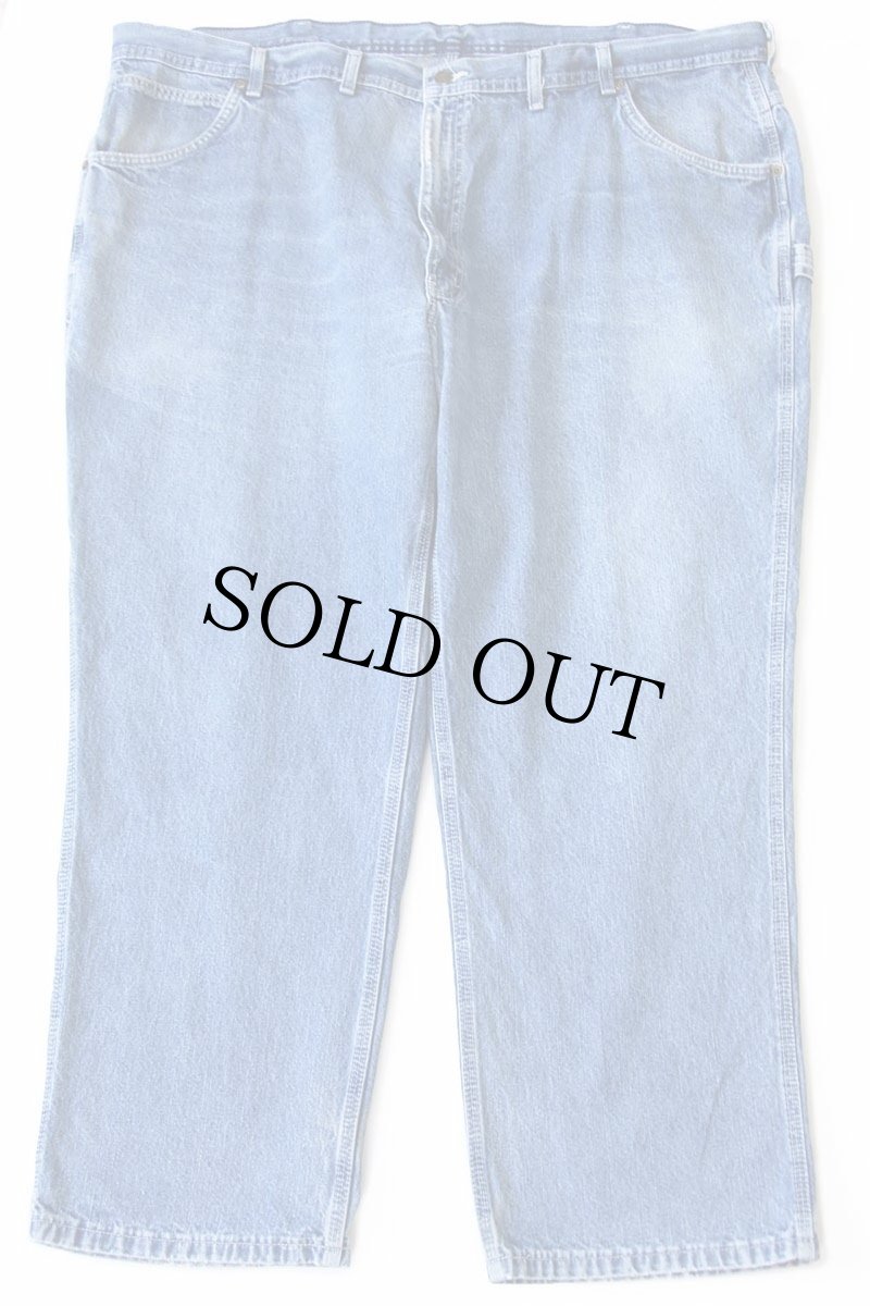 画像2: 00s メキシコ製 KEY デニム ペインターパンツ W50 L30★超特大 (2)