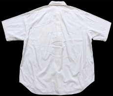 画像2: 90s ポロ ラルフローレン BLAKE ワンポイント ポケット付き ボタンダウン 半袖 コットンシャツ アイボリー★特大 (2)