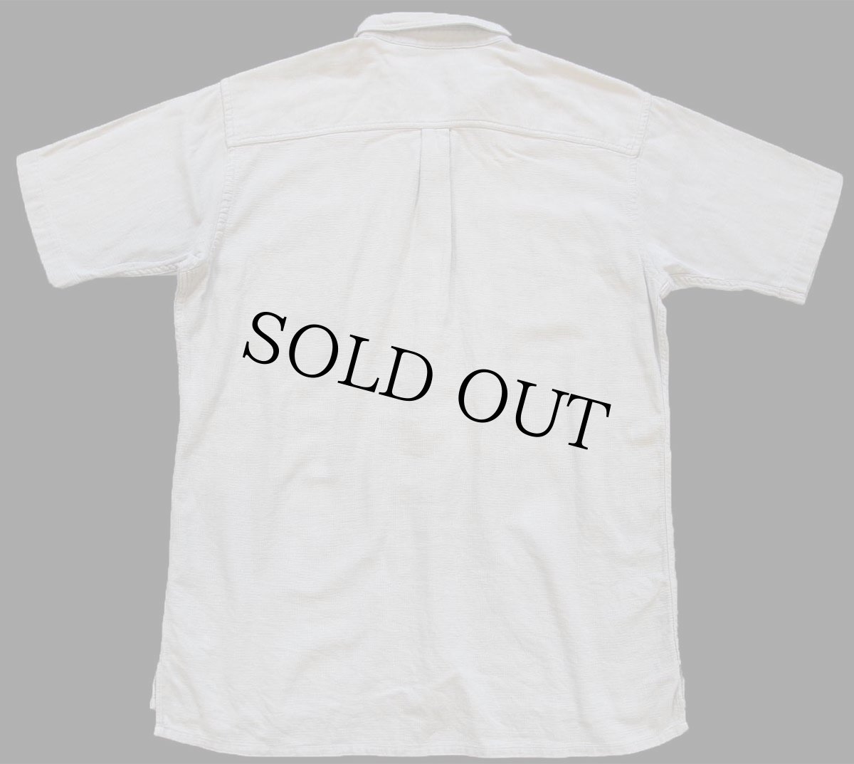 画像2: 90s USA製 L.L.Bean COOL WEAVE 半袖 コットンシャツ グリーンベージュ L-T (2)