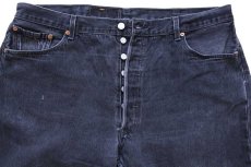 画像4: 00s メキシコ製 Levi'sリーバイス 501 ブラック デニムパンツ w40 L30 (4)