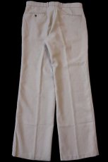 画像3: 80s Levi'sリーバイス Action Slacks STA-PRESTスタプレ フレア スラックス ポリエステルパンツ カーキ w33 (3)