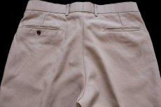 画像5: 80s Levi'sリーバイス Action Slacks STA-PRESTスタプレ フレア スラックス ポリエステルパンツ カーキ w33 (5)