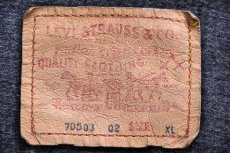 画像4: 90s Levi'sリーバイス 70503 ブラック デニムジャケット フェード 4ポケット XL★ユーロ (4)