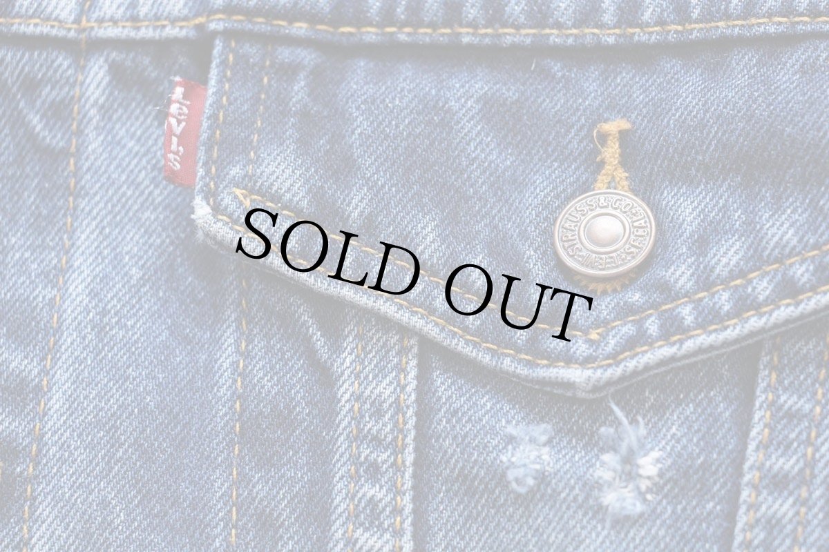 画像5: 90s Levi'sリーバイス POW MIA レベルフラッグ 州旗 パッチ付き デニムジャケット 4ポケット (5)