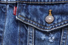 画像5: 90s Levi'sリーバイス POW MIA レベルフラッグ 州旗 パッチ付き デニムジャケット 4ポケット (5)