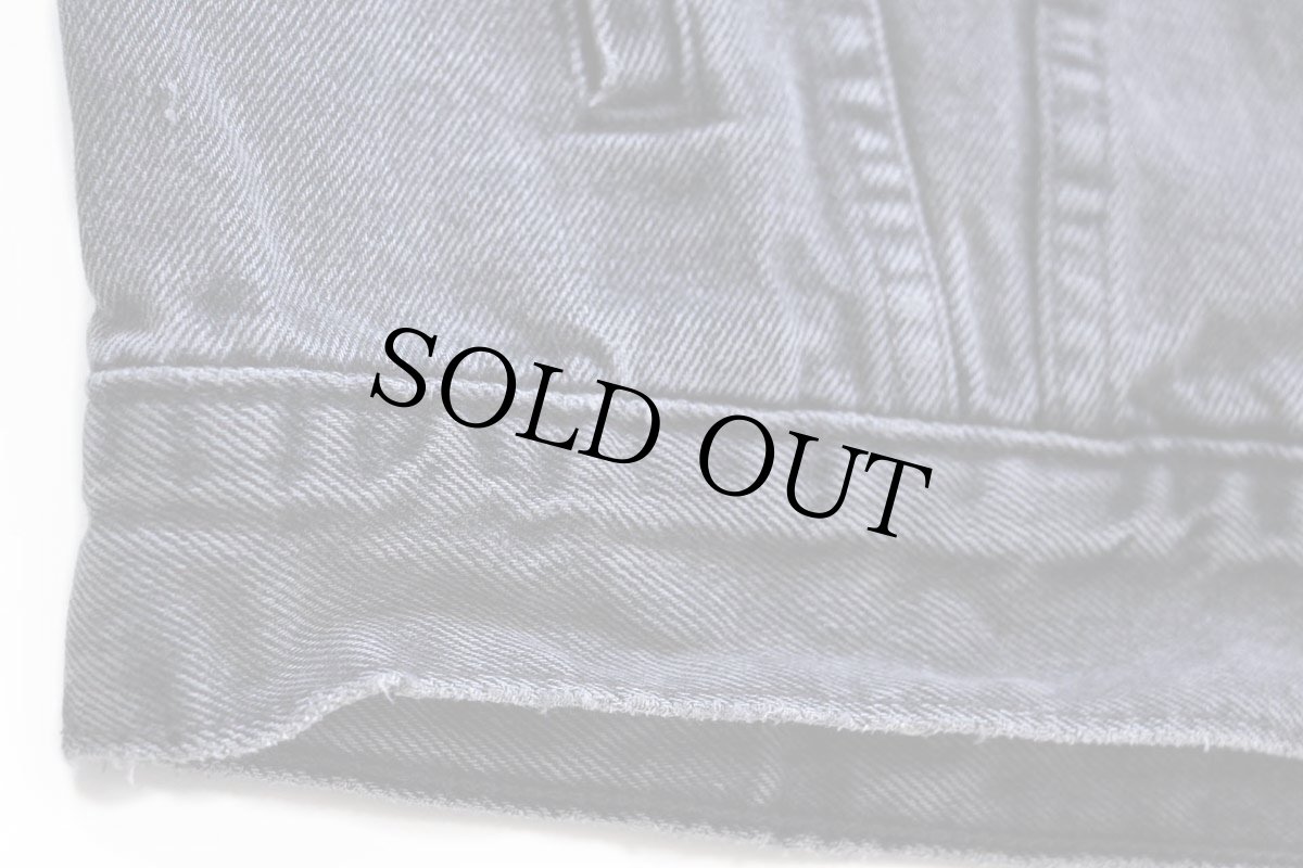 画像5: 90s Levi'sリーバイス 70503 ブラック デニムジャケット フェード 4ポケット XL★ユーロ (5)