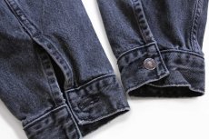 画像6: 90s Levi'sリーバイス 70503 ブラック デニムジャケット フェード 4ポケット XL★ユーロ (6)