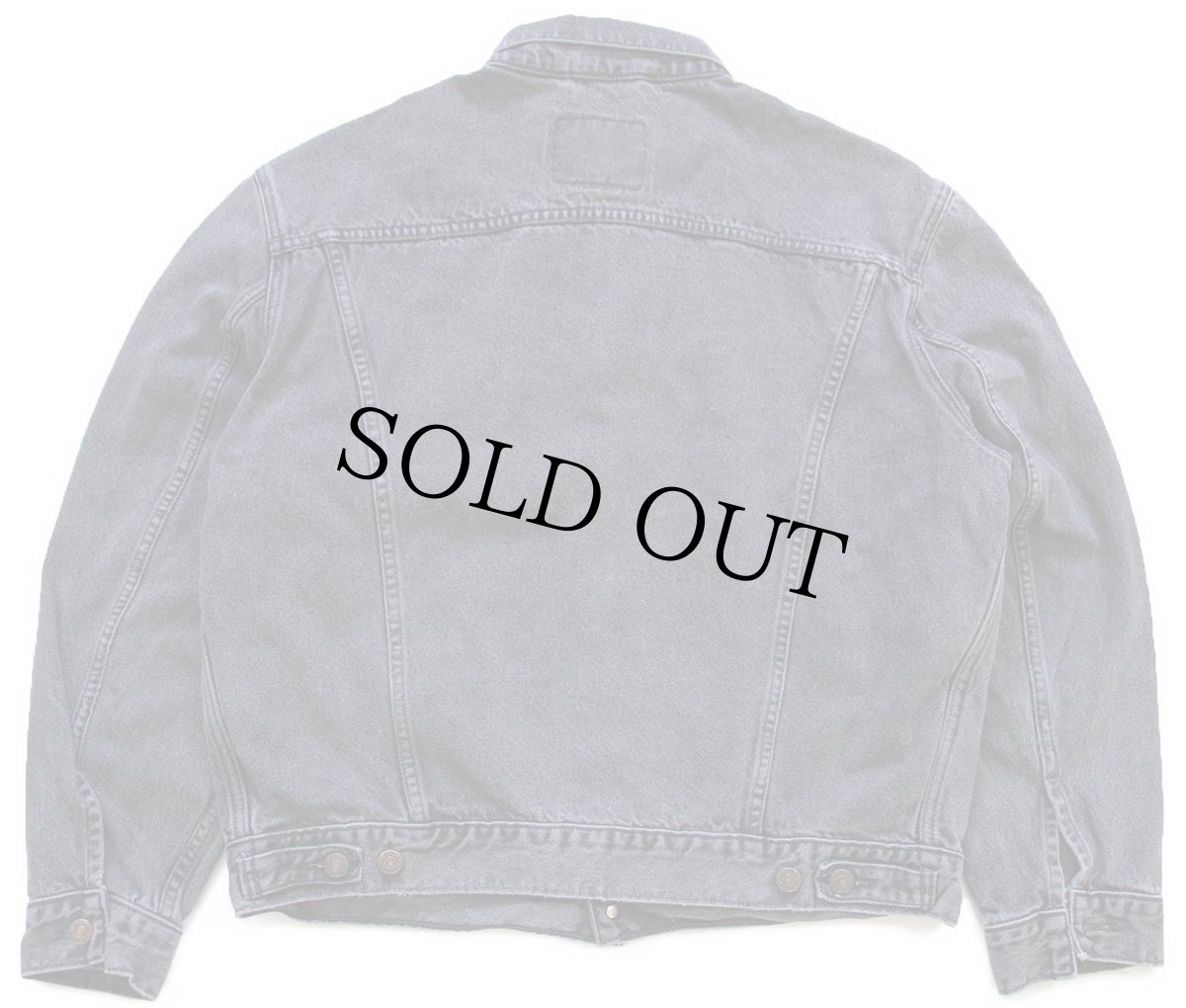 画像2: 90s Levi'sリーバイス 70503 ブラック デニムジャケット フェード 4ポケット XL★ユーロ (2)