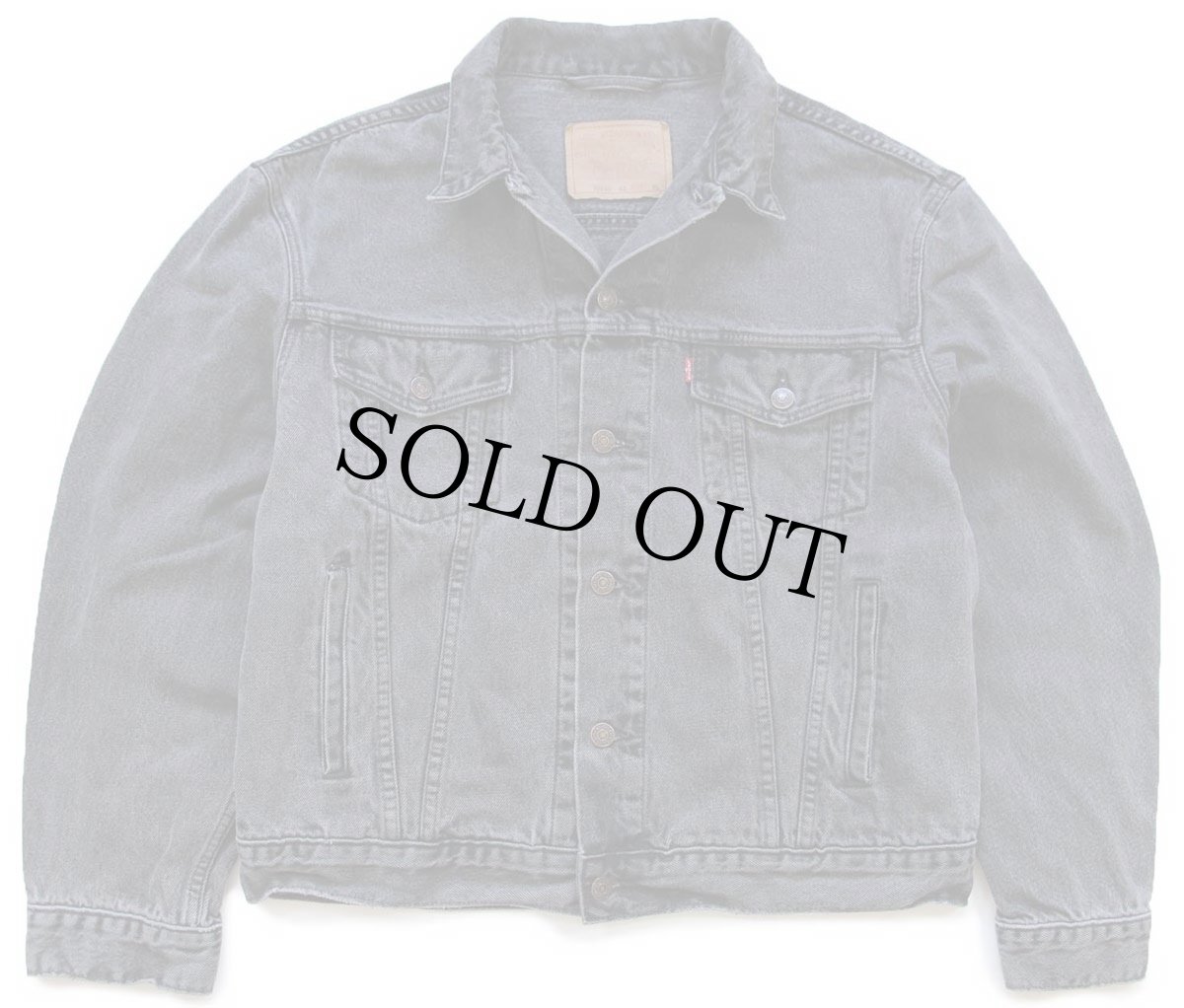画像1: 90s Levi'sリーバイス 70503 ブラック デニムジャケット フェード 4ポケット XL★ユーロ (1)